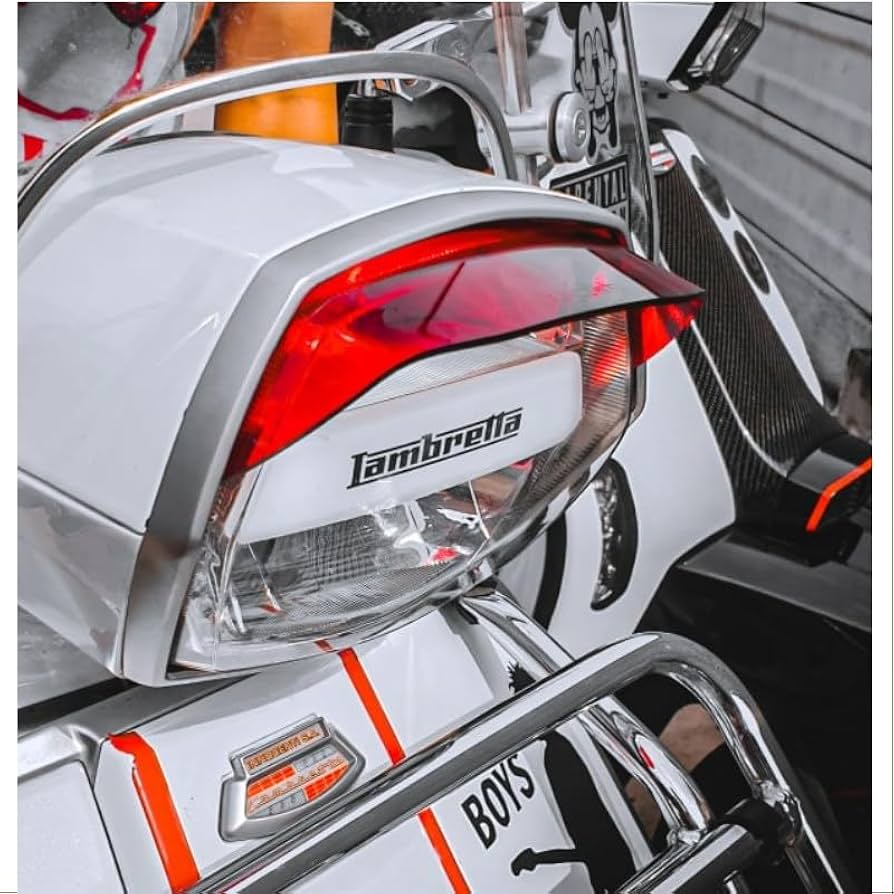 lambretta リフレクタープレート Amazon | BAR AUTOTECH バイクリフレクター 貼り付け式 反射板